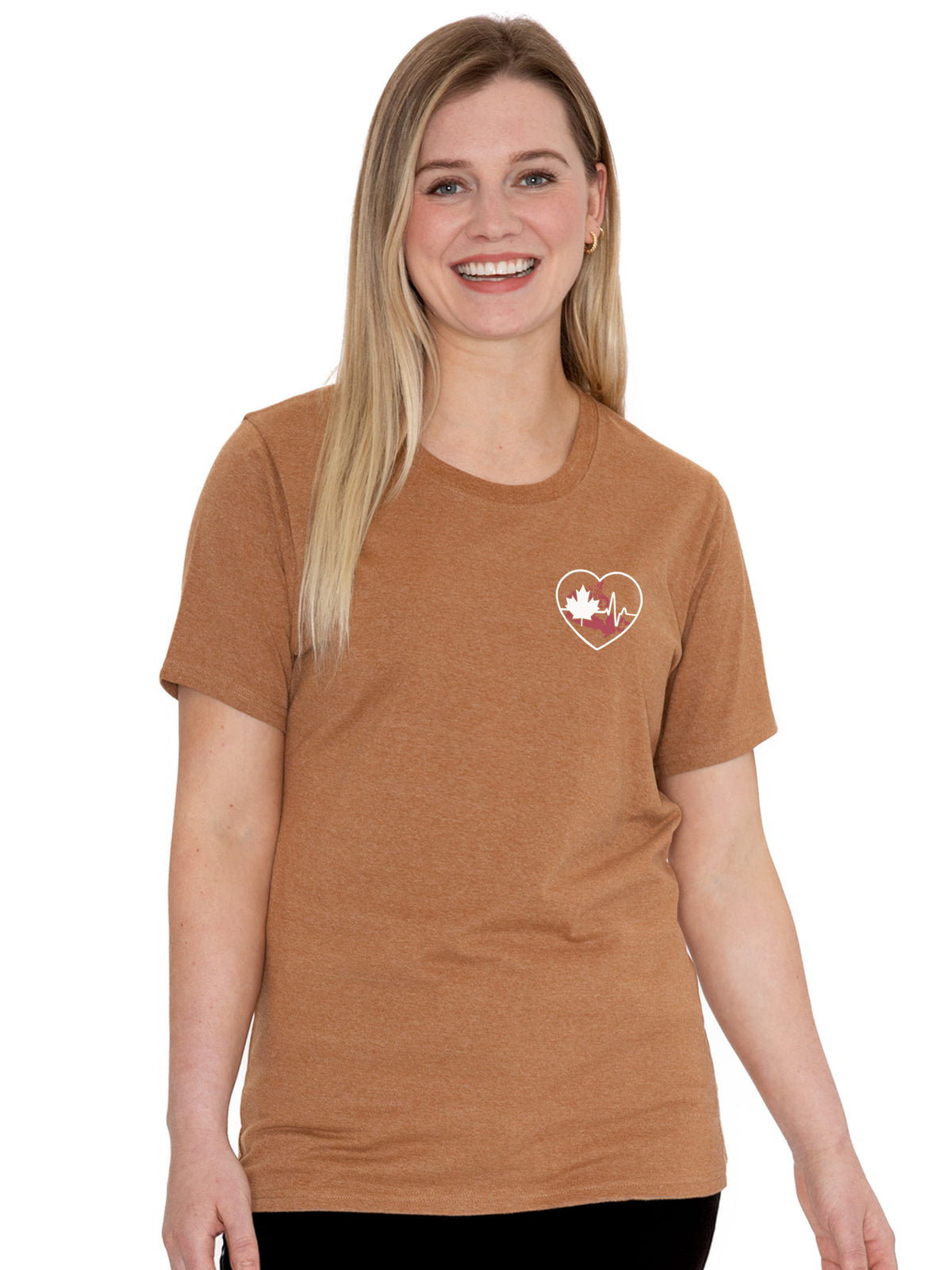 Across Canada ECG Heart - Women's Elevated Shift Tee