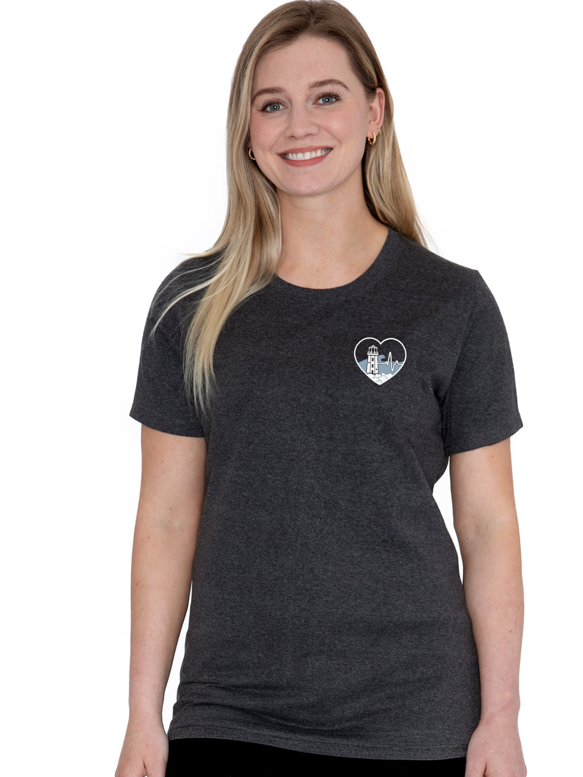 Across Canada ECG Heart - Women's Elevated Shift Tee