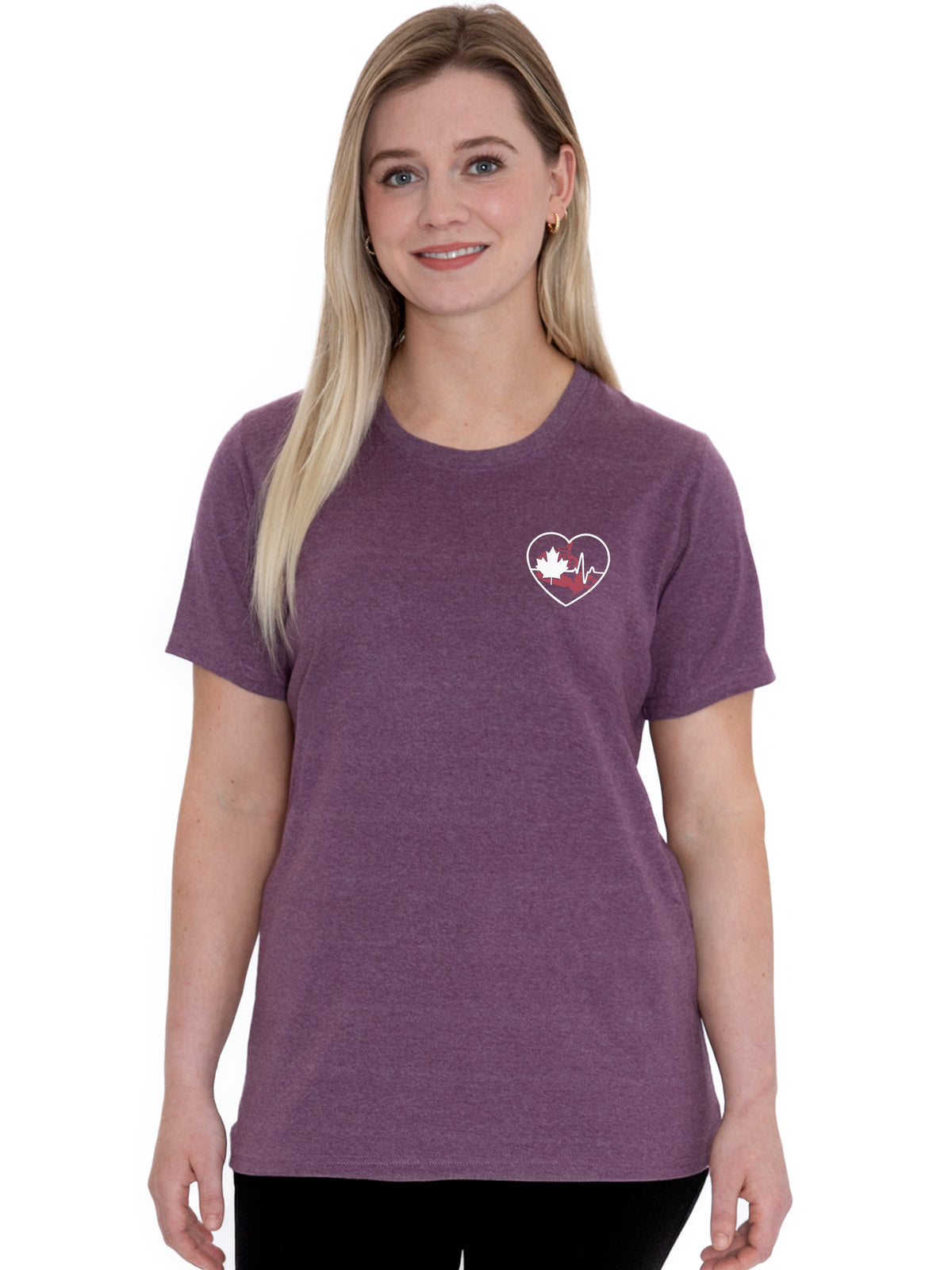Across Canada ECG Heart - Women's Elevated Shift Tee