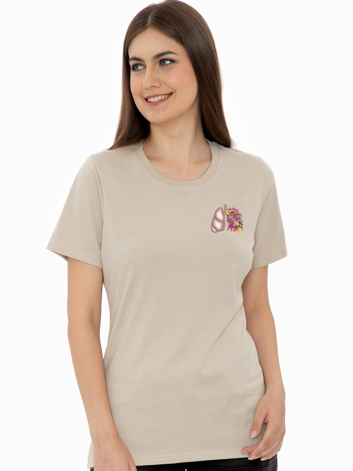 Floral Sketch - Women's Elevated Shift Tee