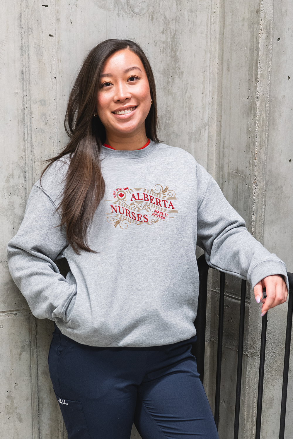 AGM 2025 Logo - Pocketed Crew Sweatshirt