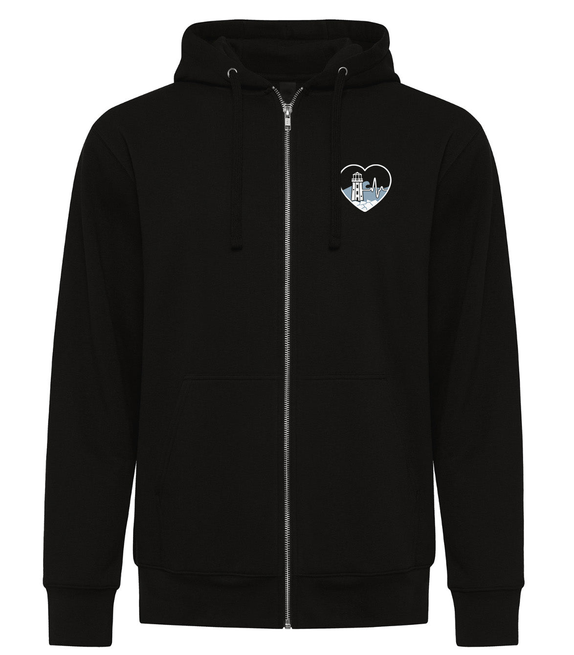 Across Canada ECG Heart - AirFleece Zip Hoodie