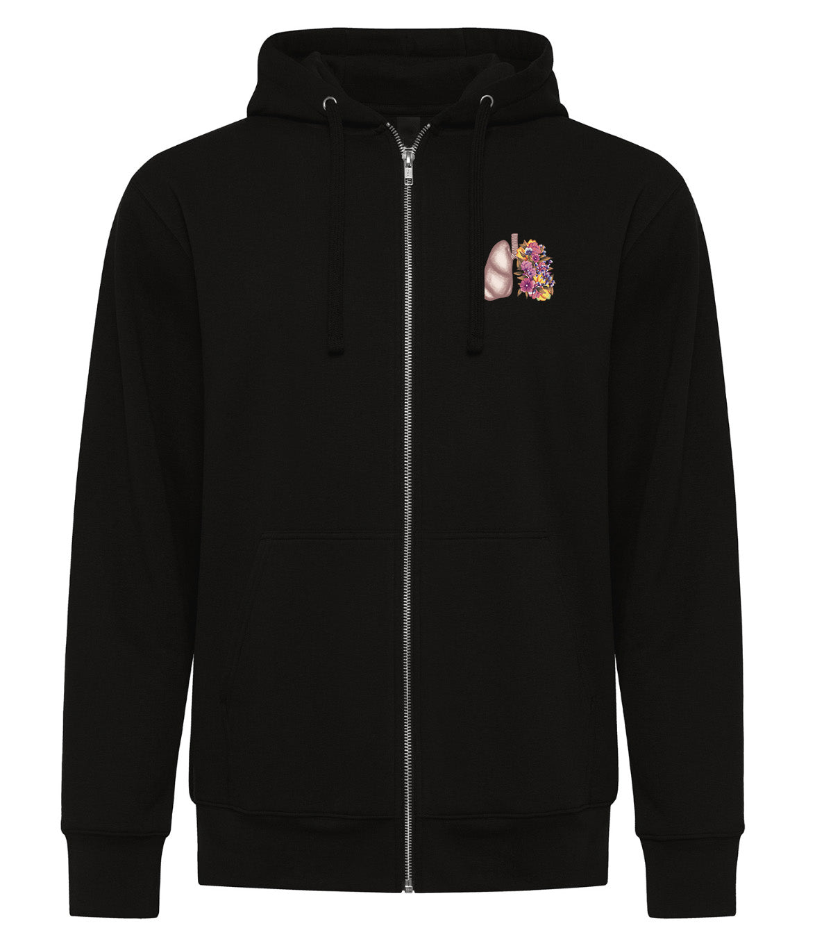 Floral Sketch - AirFleece Zip Hoodie
