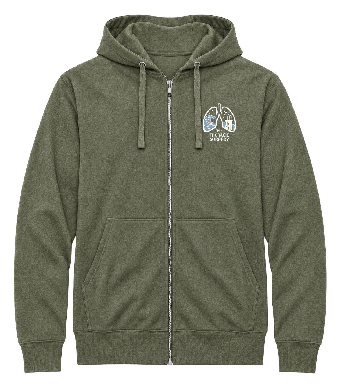 Victoria General Hospital 6B Thoracic Surgery - AirFleece Zip Hoodie