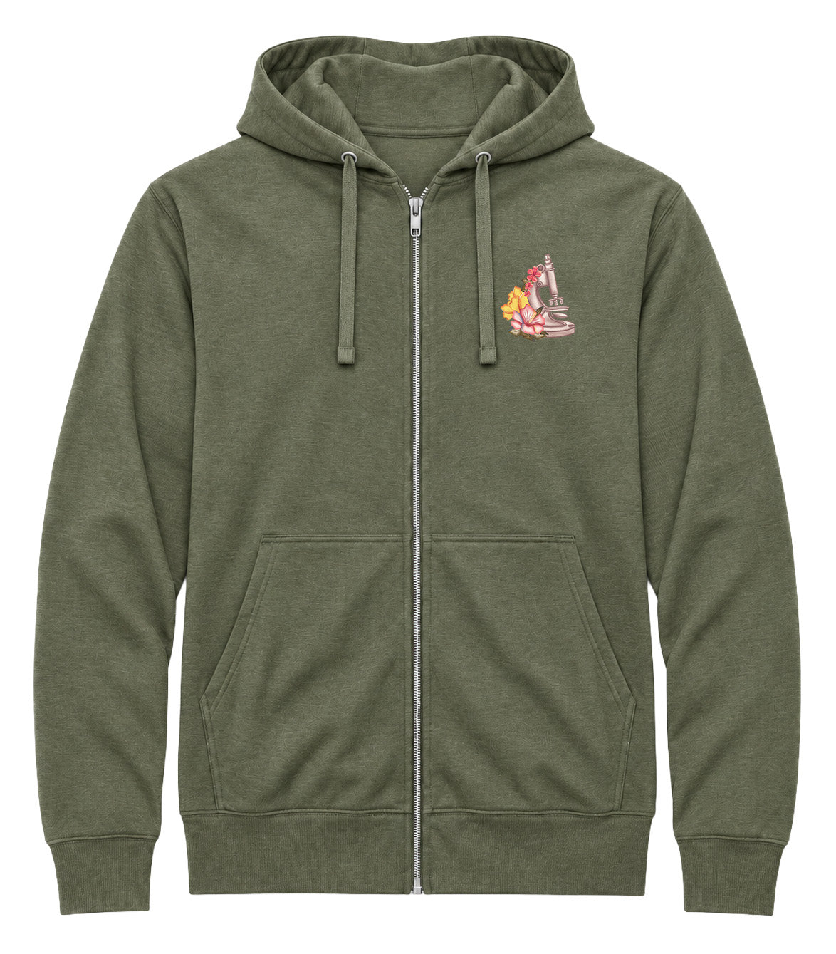Floral Sketch - AirFleece Zip Hoodie
