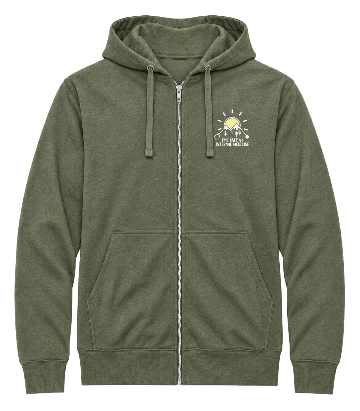 Foothills Medical Center Unit 46 Internal Medicine - AirFleece Zip Hoodie