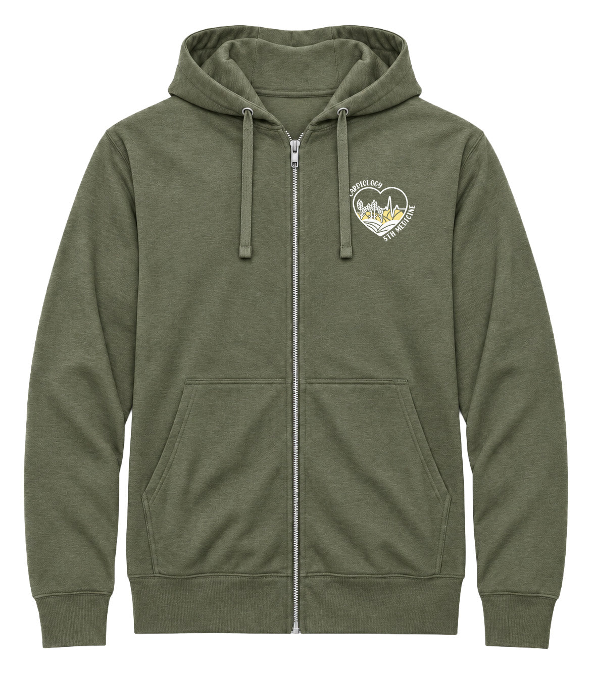 St. Paul's Hospital 5th Medicine - Cardiology Medicine - AirFleece Zip Hoodie