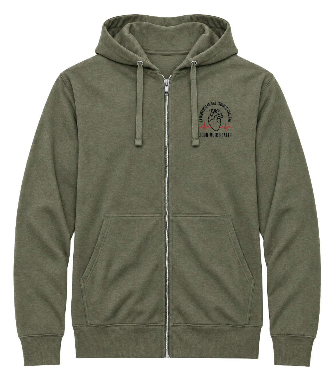 John Muir Health Concord Campus - Cardiovascular and Thoracic Care Unit - AirFleece Zip Hoodie