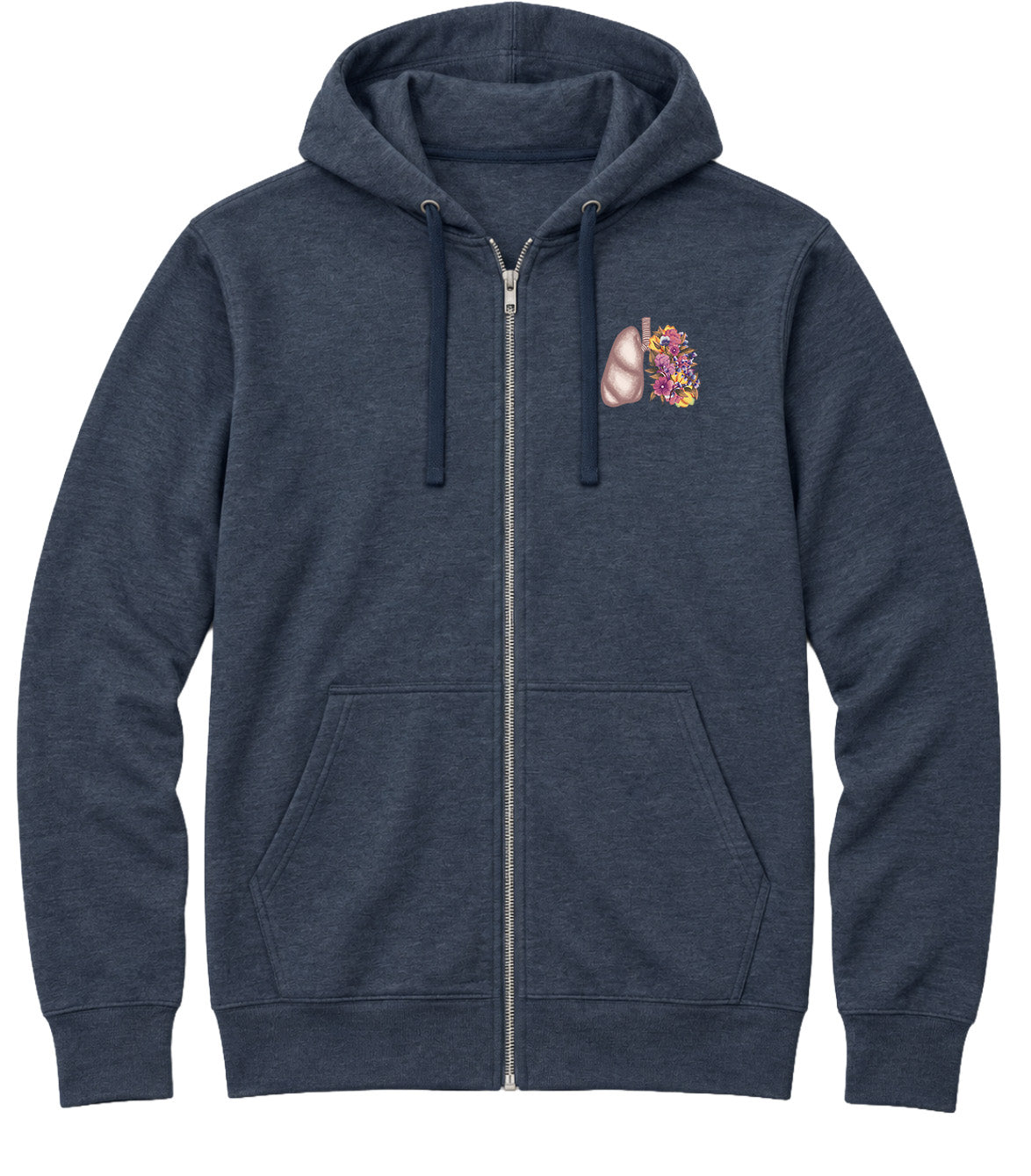 Floral Sketch - AirFleece Zip Hoodie
