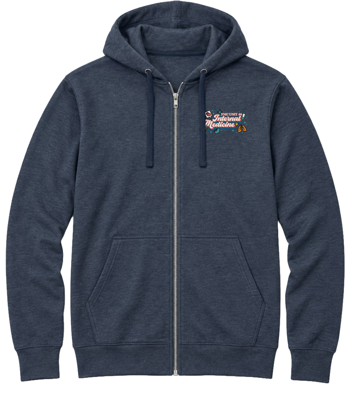 Foothills Medical Center Unit 46 Internal Medicine - AirFleece Zip Hoodie