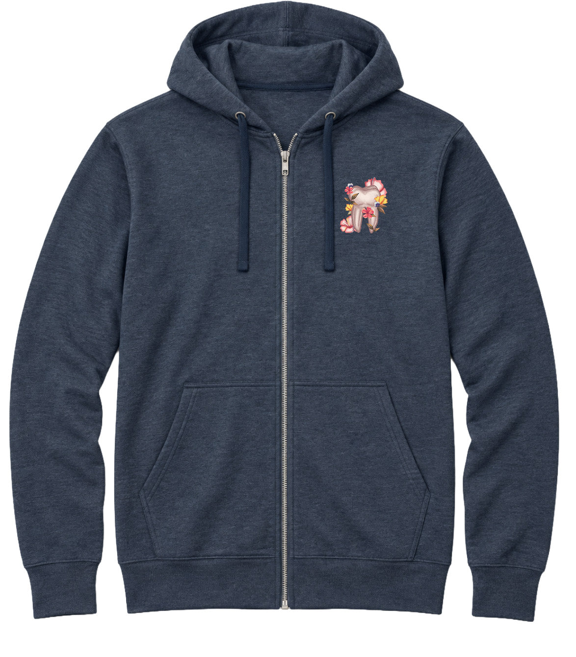 Floral Sketch - AirFleece Zip Hoodie