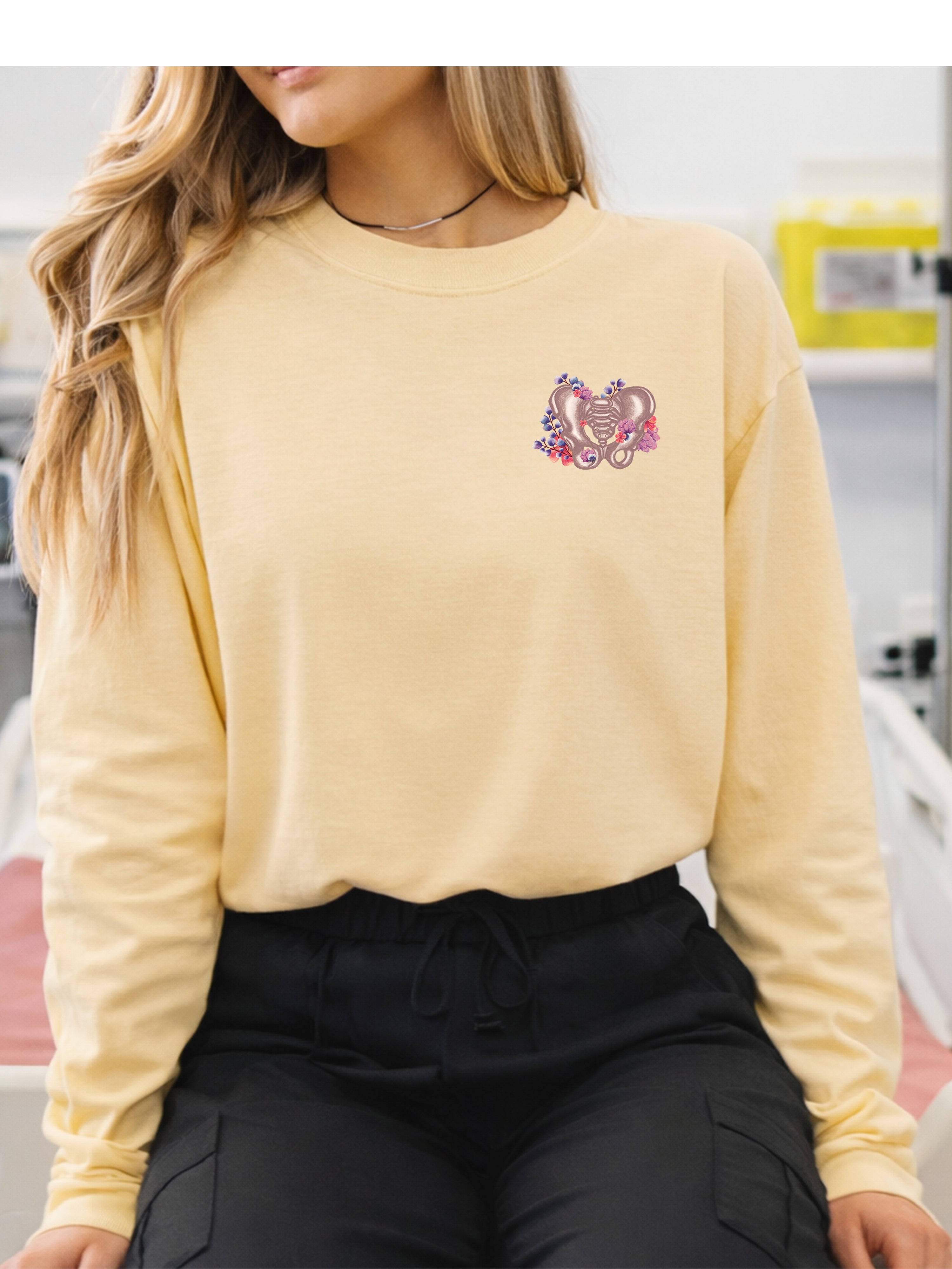 Floral Sketch - Heritage Long Sleeve Shirt