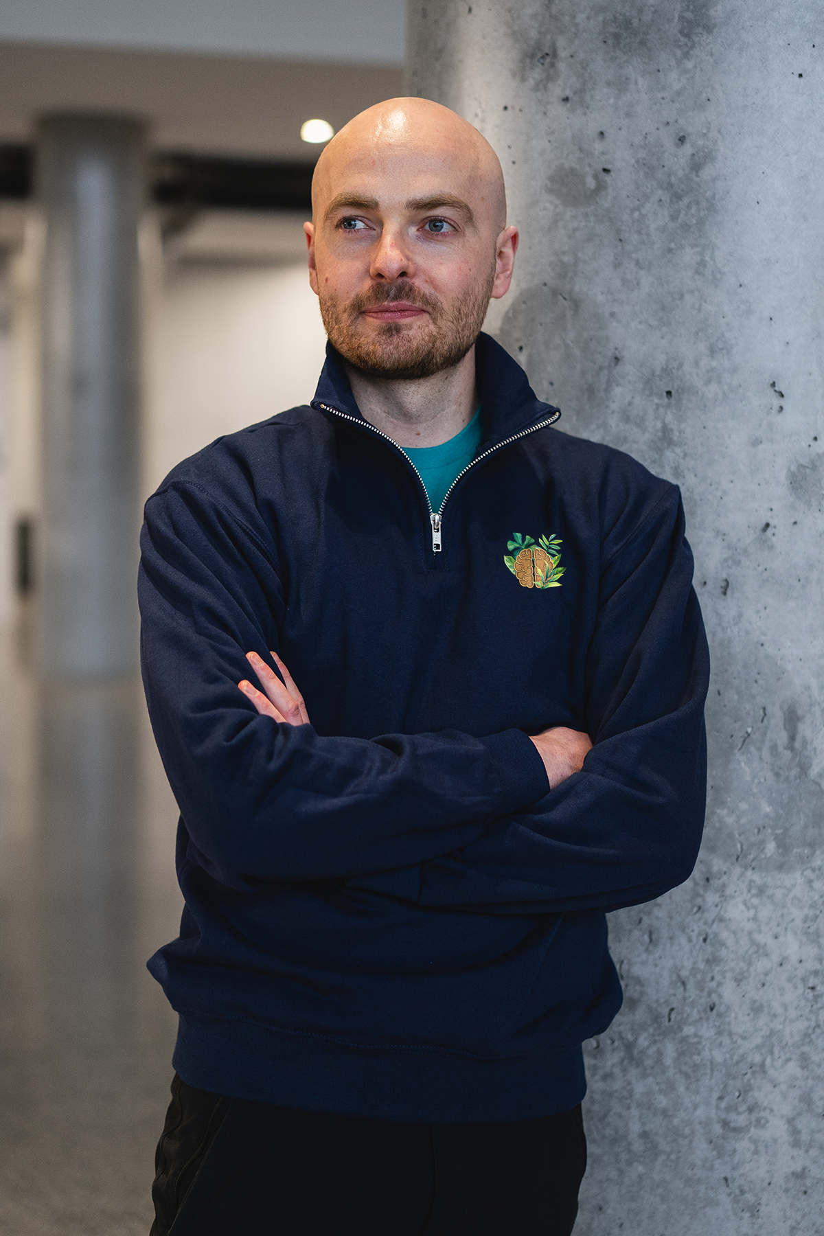 Botanical Anatomy - Elevate 1/4 Zip Sweater - Lubdub Apparel