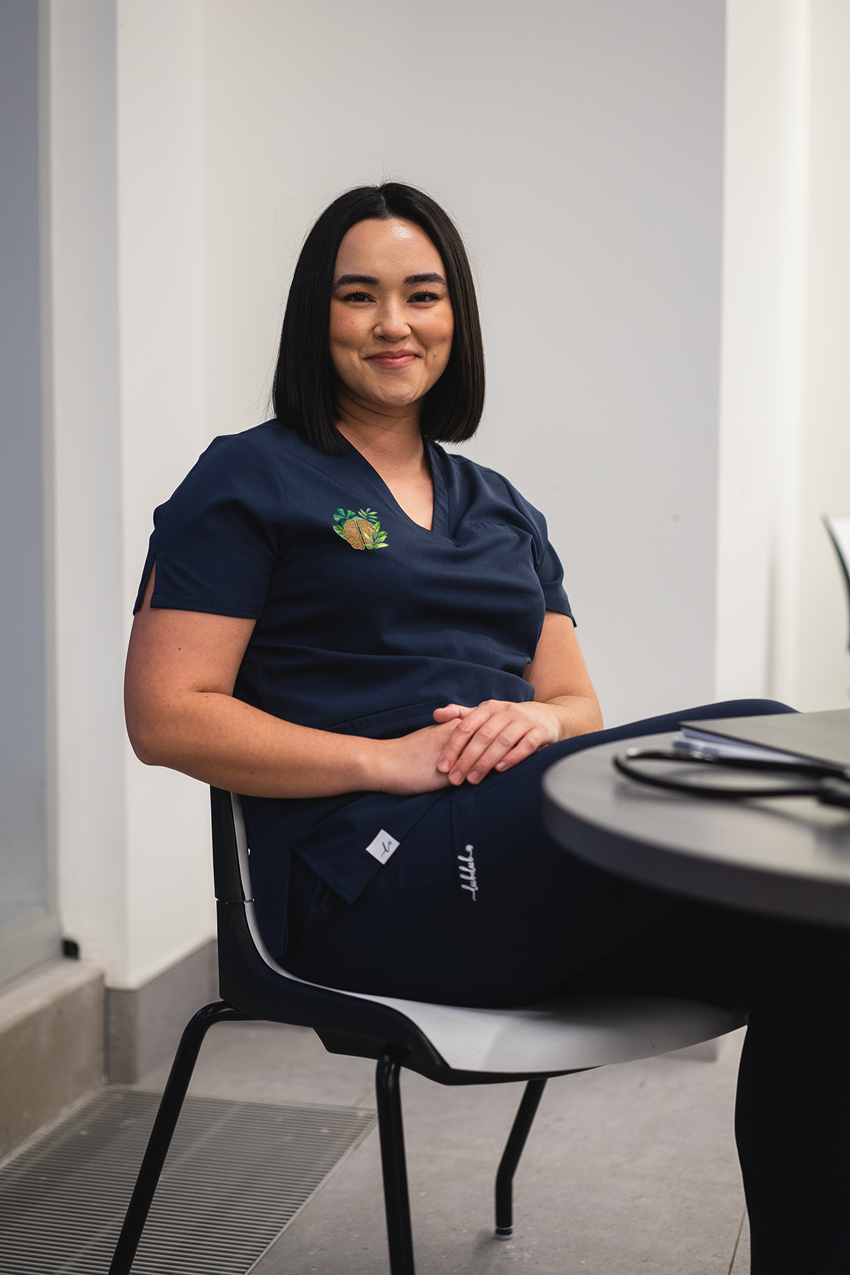 Botanical Anatomy - Codi Scrub Top - Lubdub Apparel