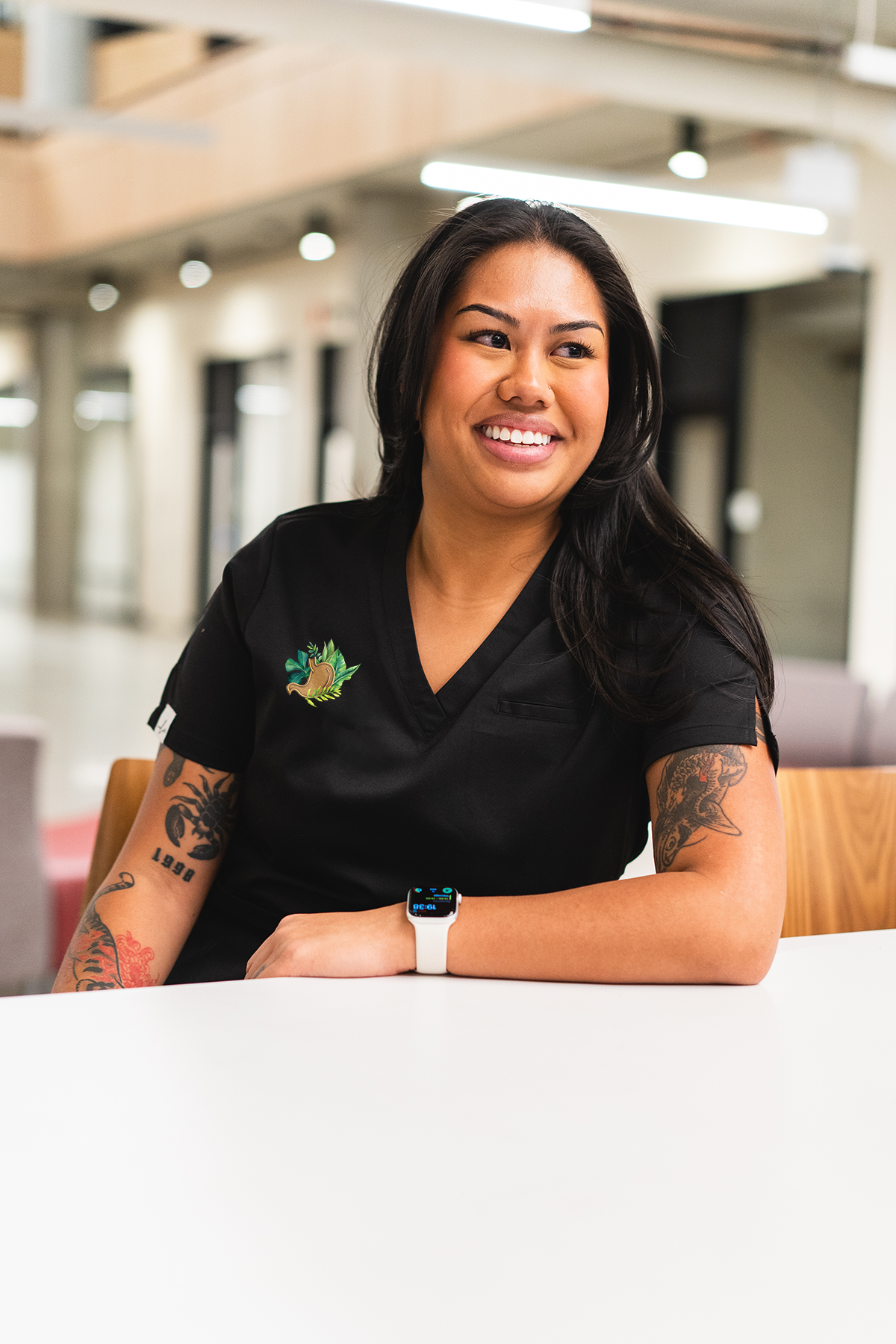 Botanical Anatomy - Codi Scrub Top - Lubdub Apparel