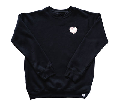 Baby in Heart - Obs - Pocketed Crew Sweatshirt
