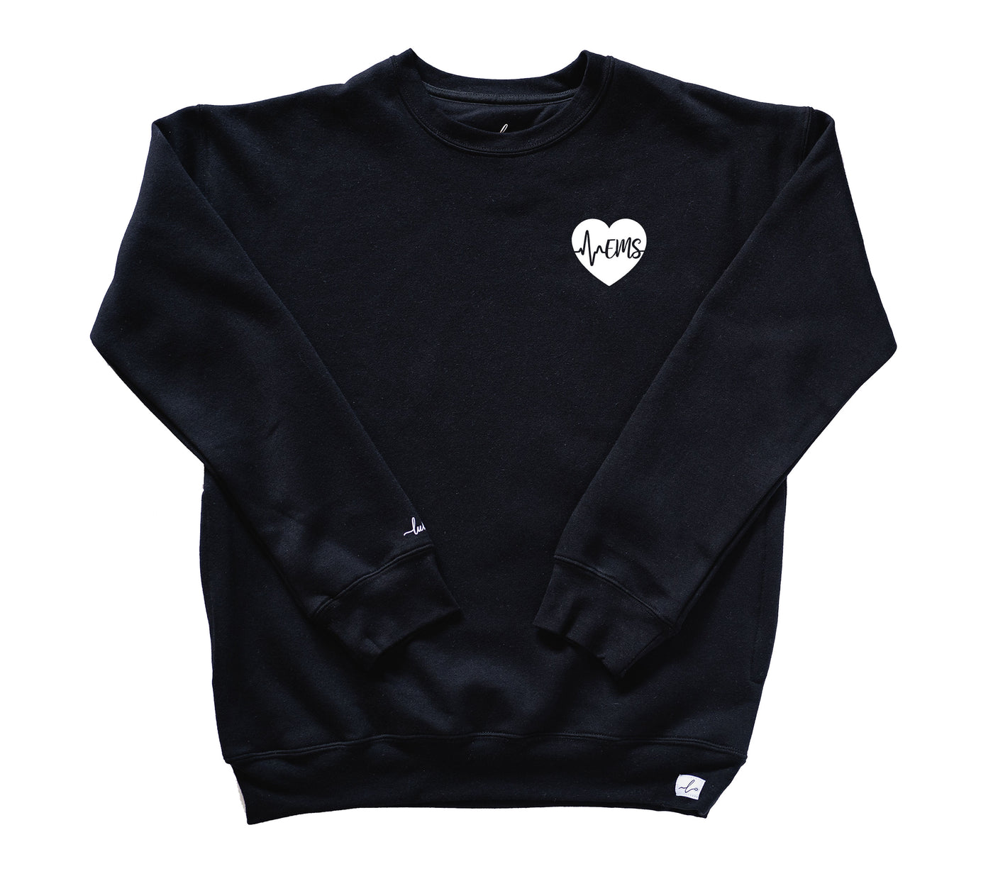 EMS ECG Heart - Pocketed Crew Sweatshirt