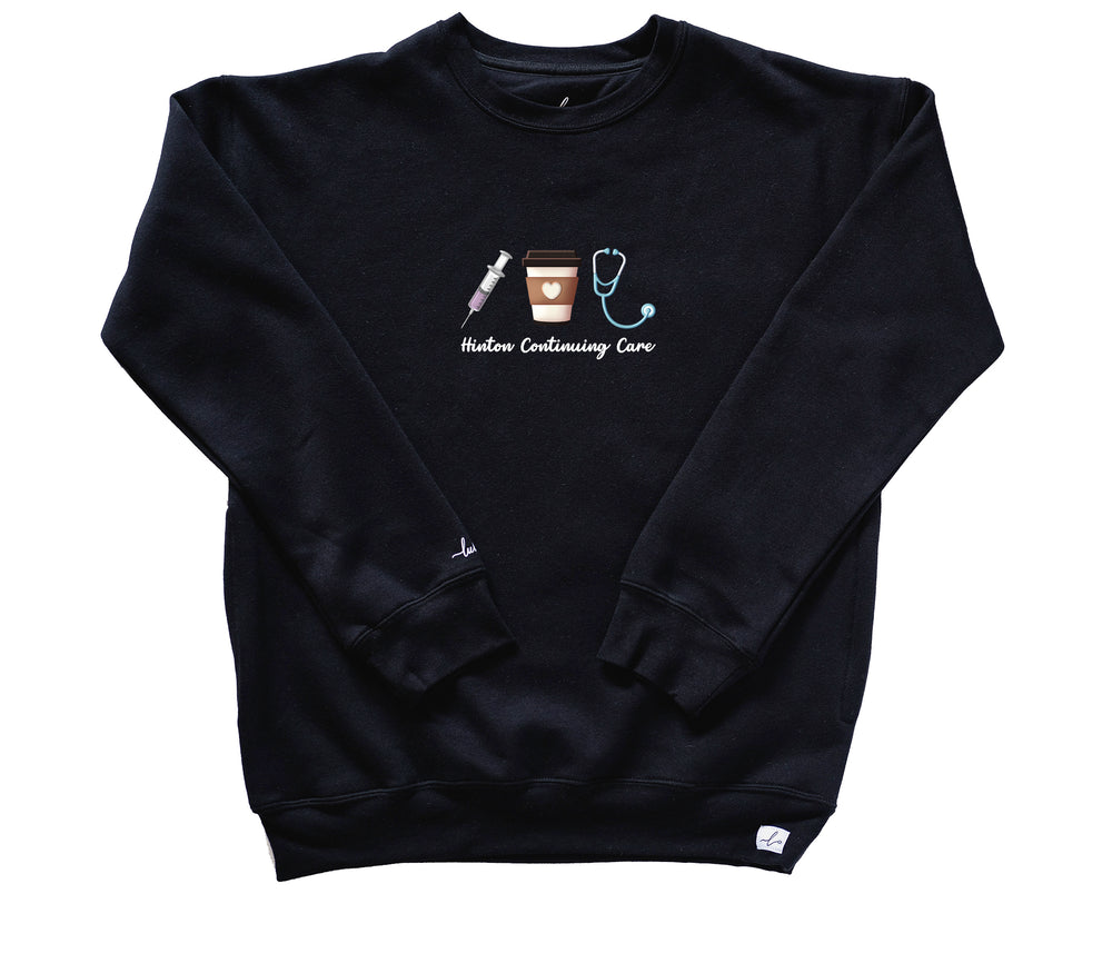 Hinton Continuing Care - Pocketed Crew Sweatshirt