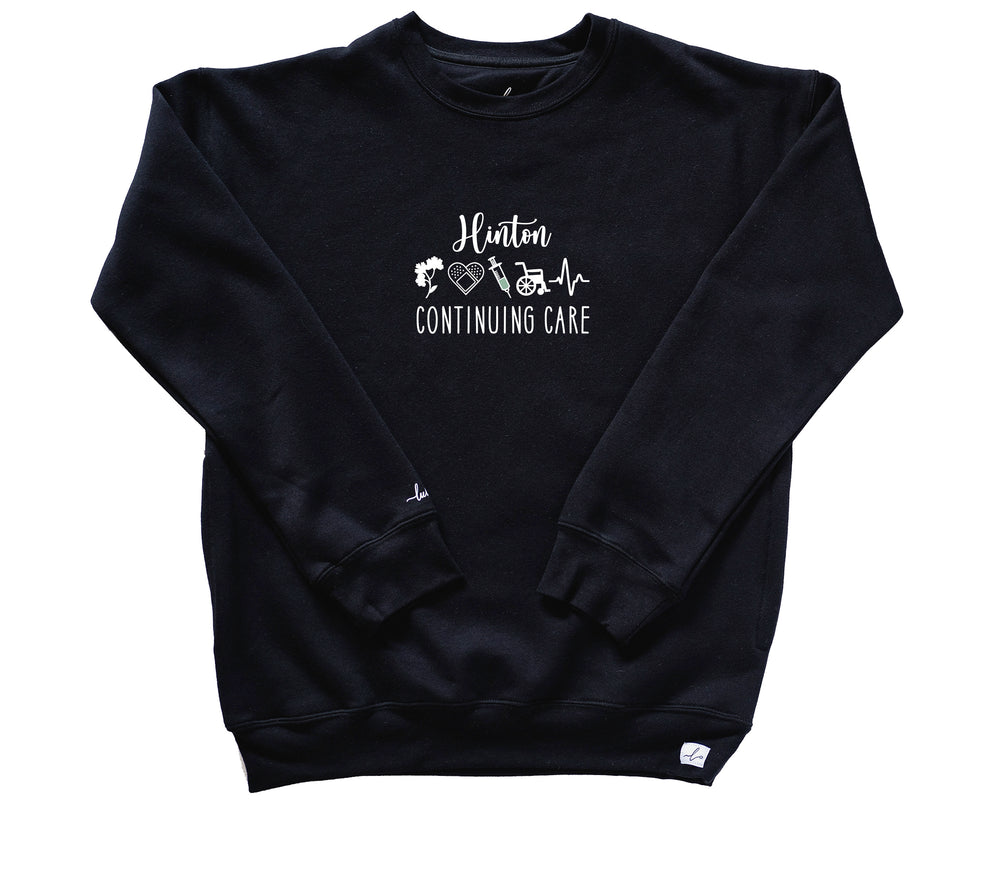 Hinton Continuing Care - Pocketed Crew Sweatshirt