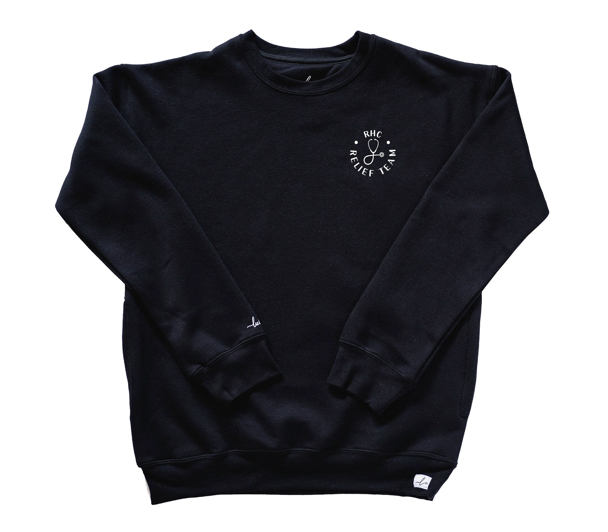 Riverview Health Centre Relief Team - Pocketed Crew Sweatshirt - Lubdub Apparel