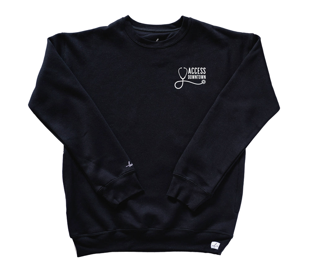 Access Downtown Primary Care - Round 6 - Pocketed Crew Sweatshirt
