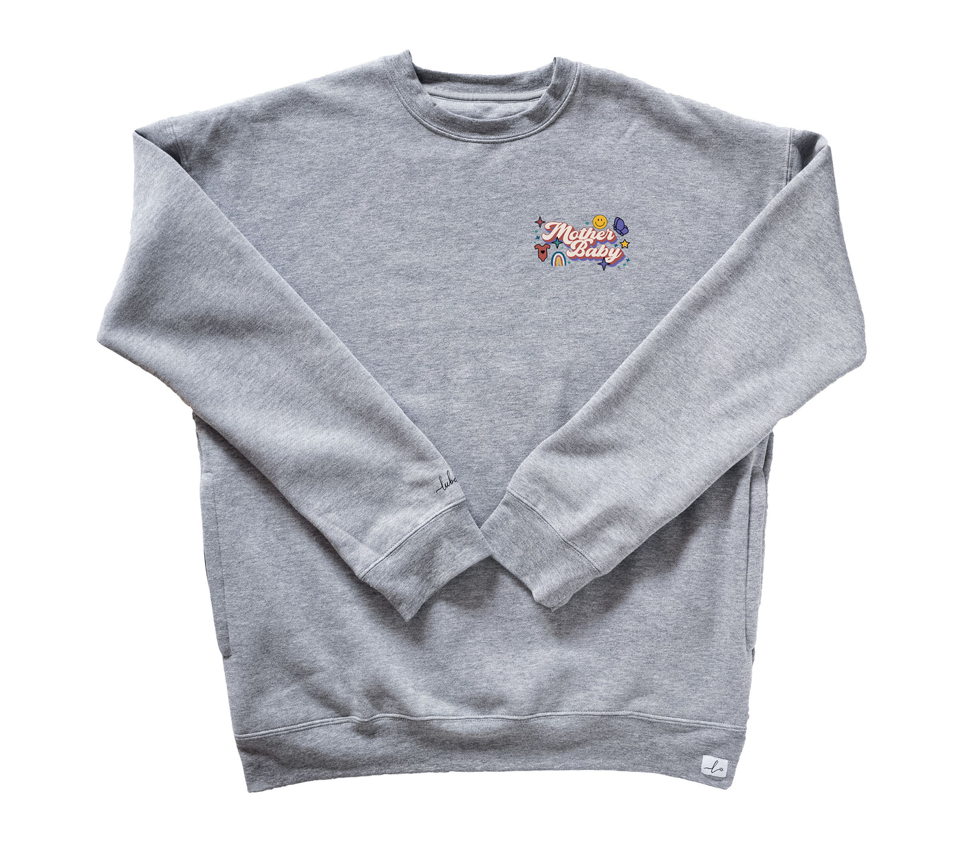Mother Baby Retro - Pocketed Crew Sweatshirt