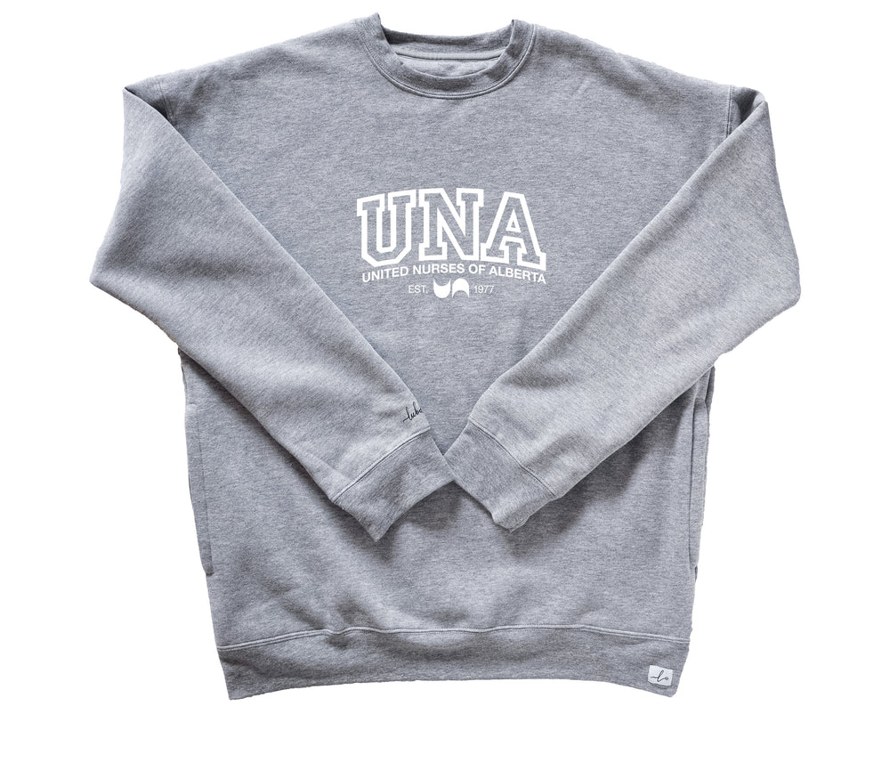 UNA Varsity  - Pocketed Crew Sweatshirt