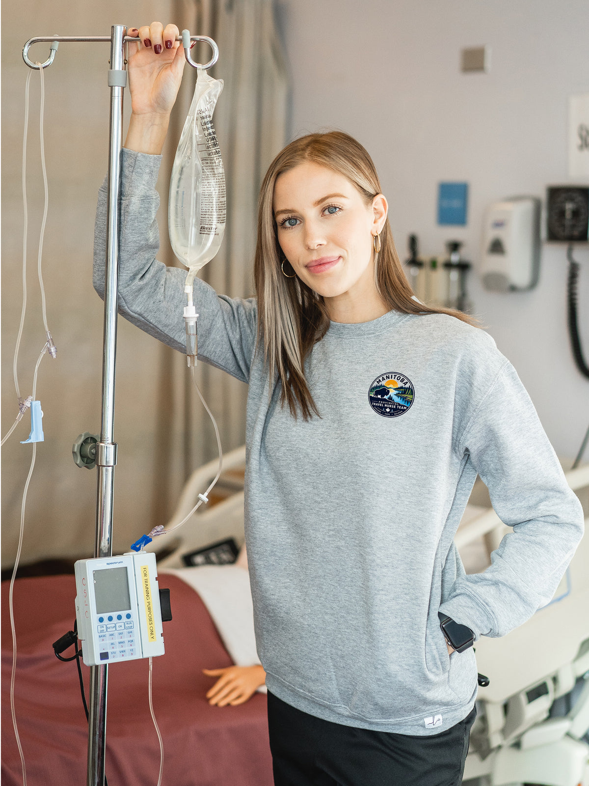 Provincial Travel Nurse Team - UltraSoft Pocketed Sweatshirt