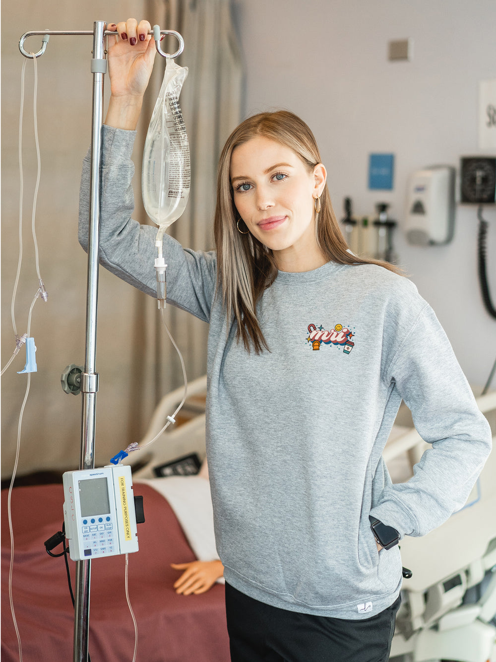 St. Boniface Hospital MRI Department - Pocketed Crew Sweatshirt