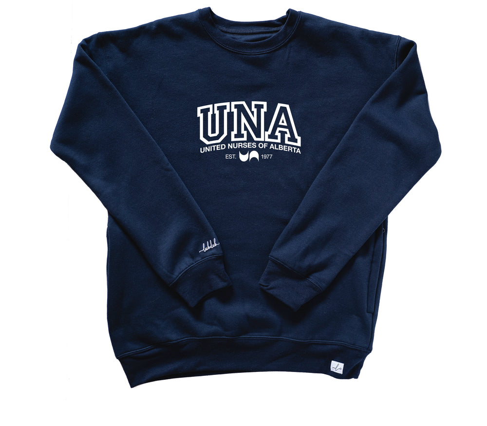 UNA Varsity  - Pocketed Crew Sweatshirt