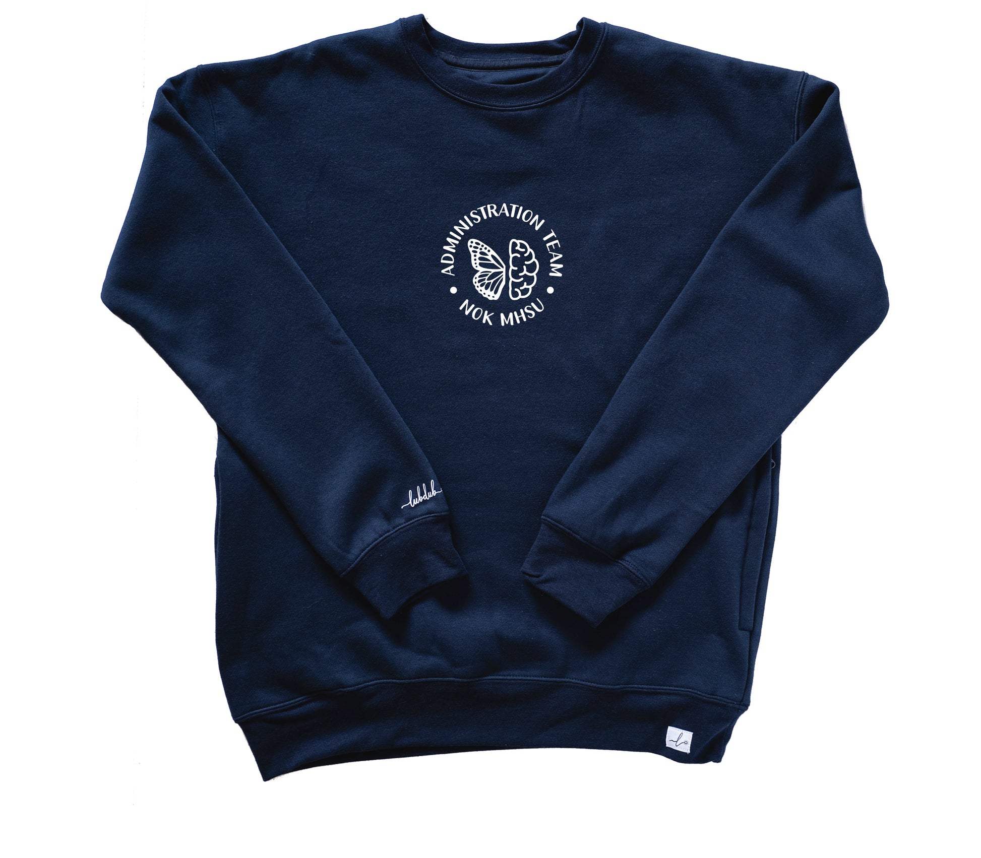 NOK Mental Health and Substance Use Administrative Team - Pocketed Crew Sweatshirt - Lubdub Apparel