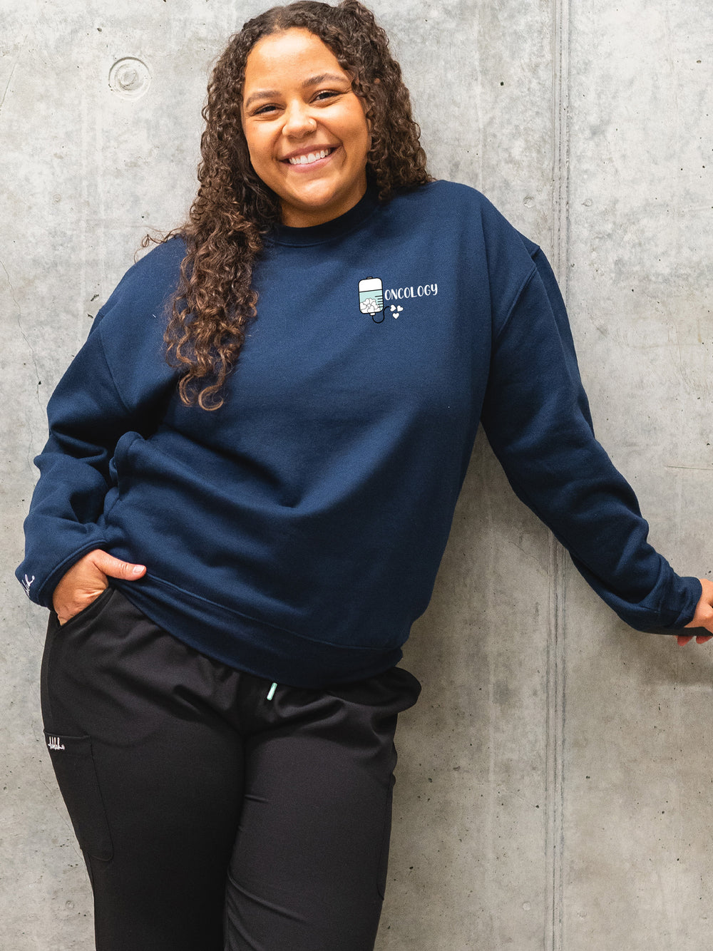 Yarmouth Oncology - Round 4 - Pocketed Crew Sweatshirt