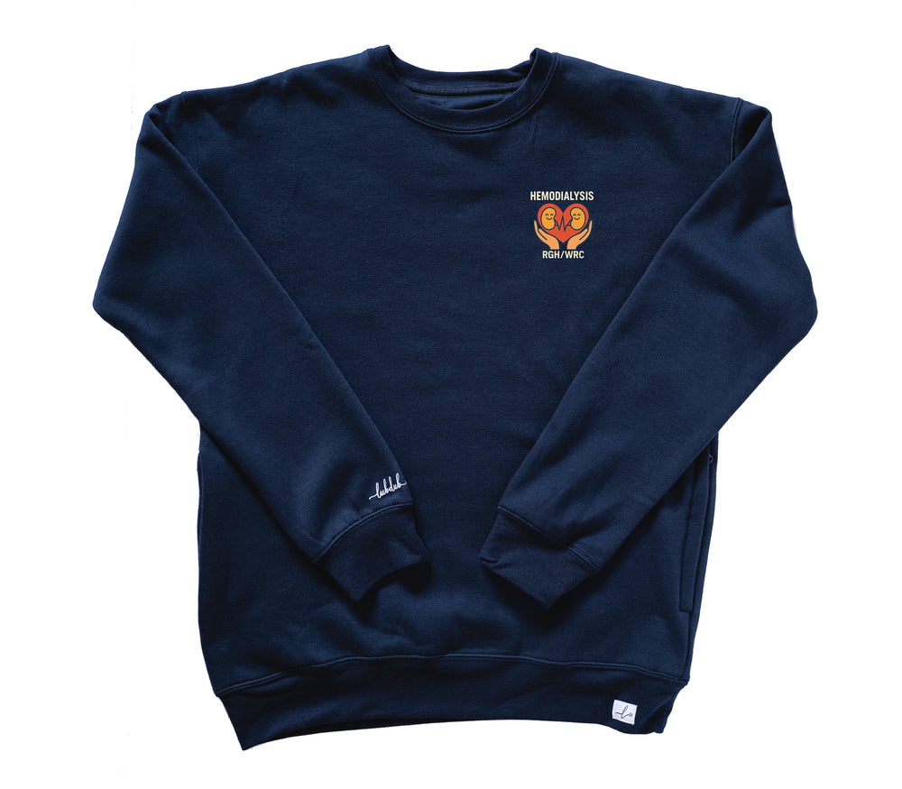 Regina General Hospital Hemodialysis Unit - Round 2 - Pocketed Crew Sweatshirt