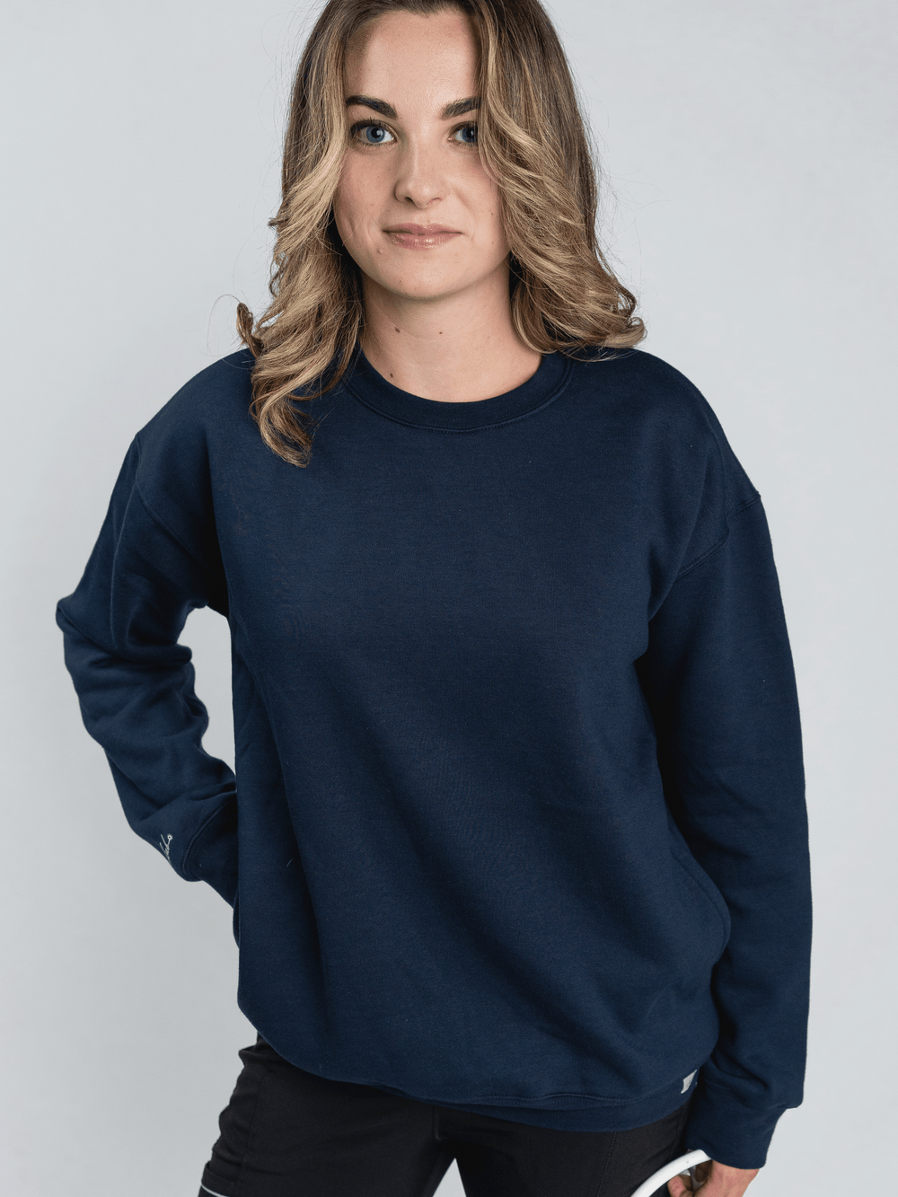 TCU Lilac Lane - Pocketed Crew Sweatshirt