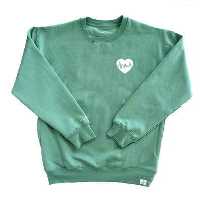 Peds ECG Heart - Pocketed Crew Sweatshirt