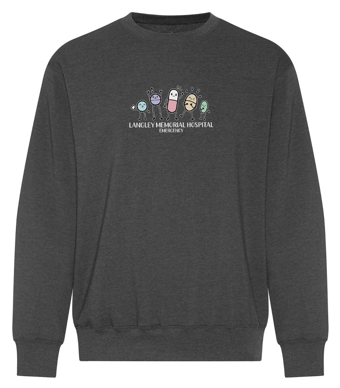 Langley Memorial Hospital (LMH) Emergency - Featherweight Crew Sweatshirt