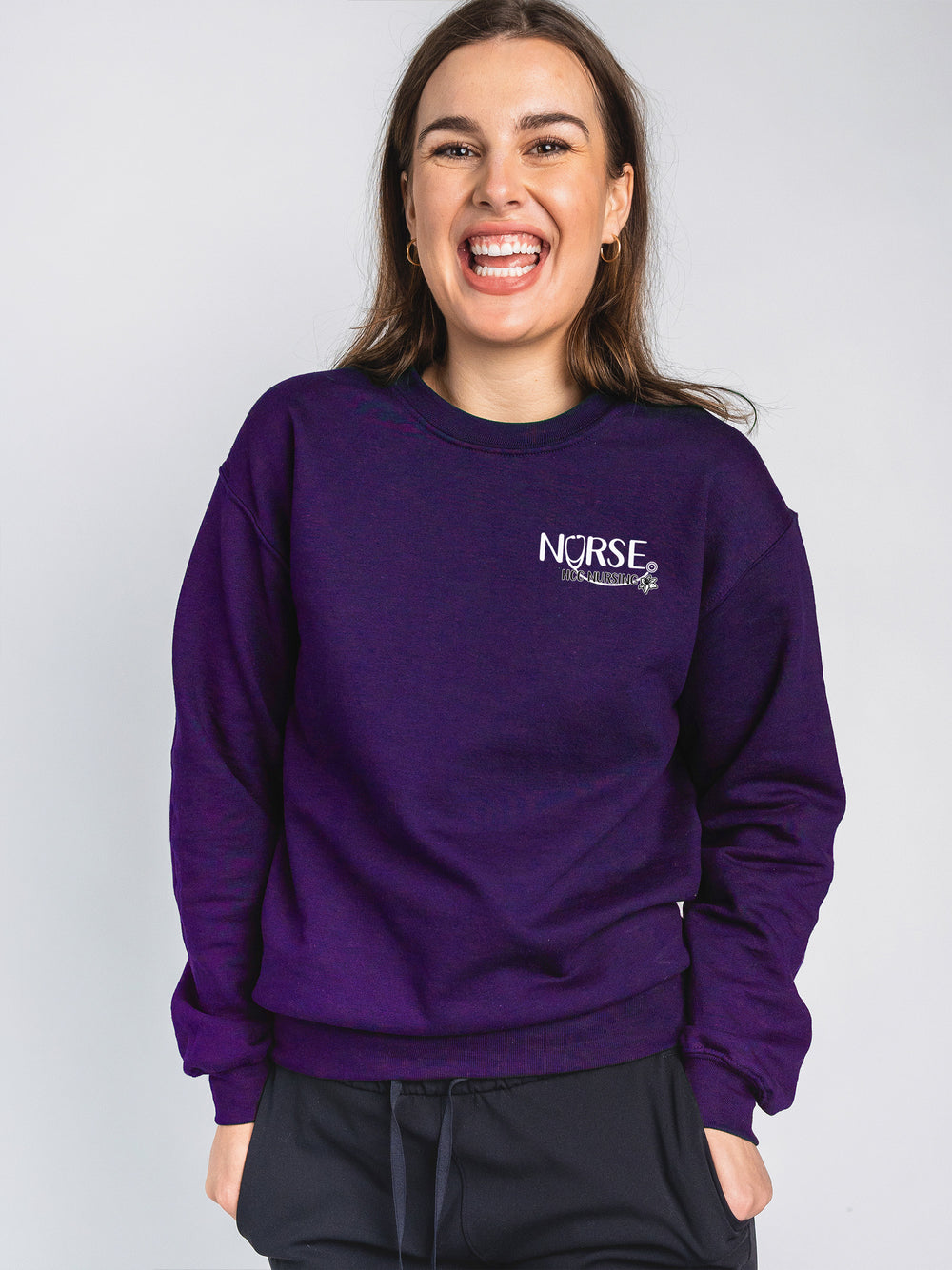 Hinton Continuing Care - Non-Pocketed Crew Sweatshirt