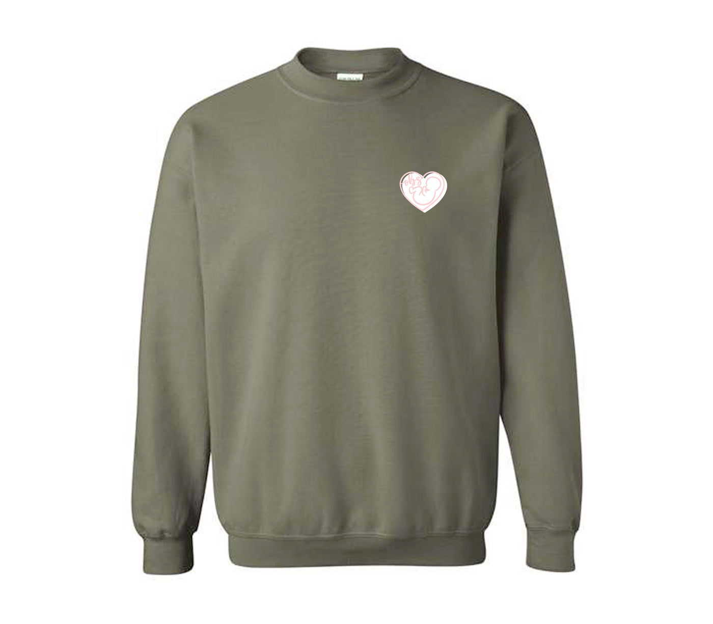 Baby in Heart - Obs - Non-Pocketed Crew Sweatshirt