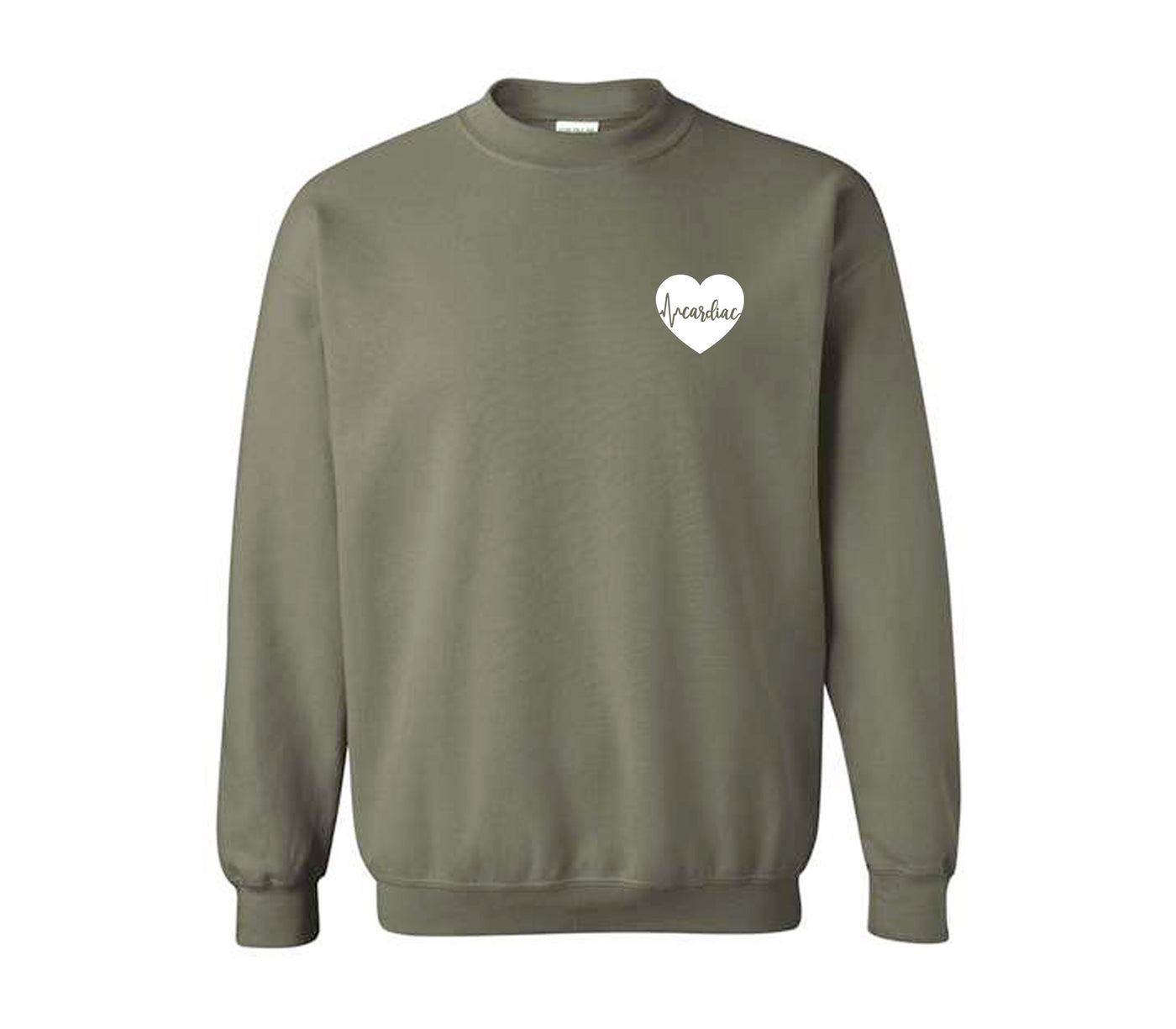 Cardiac ECG Heart - Non-Pocketed Crew Sweatshirt