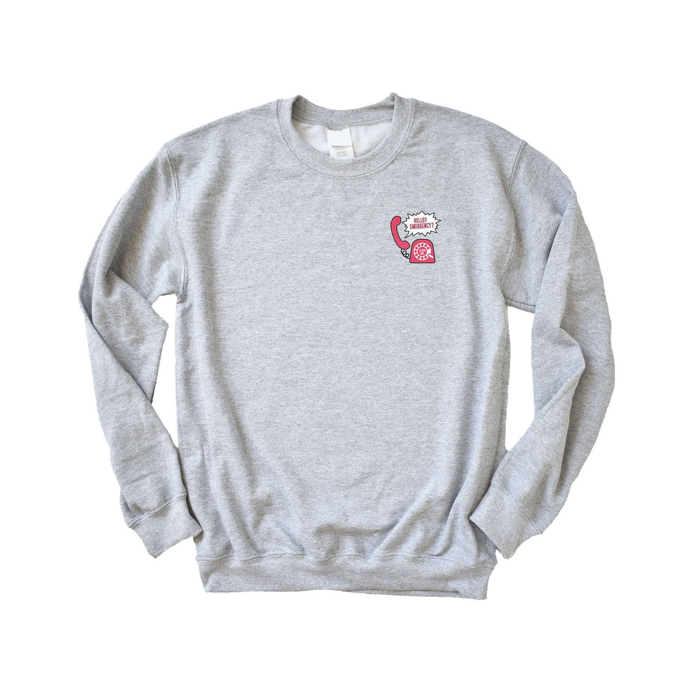 Lubdub Hospital Emergency - Non-Pocketed Crew Sweatshirt