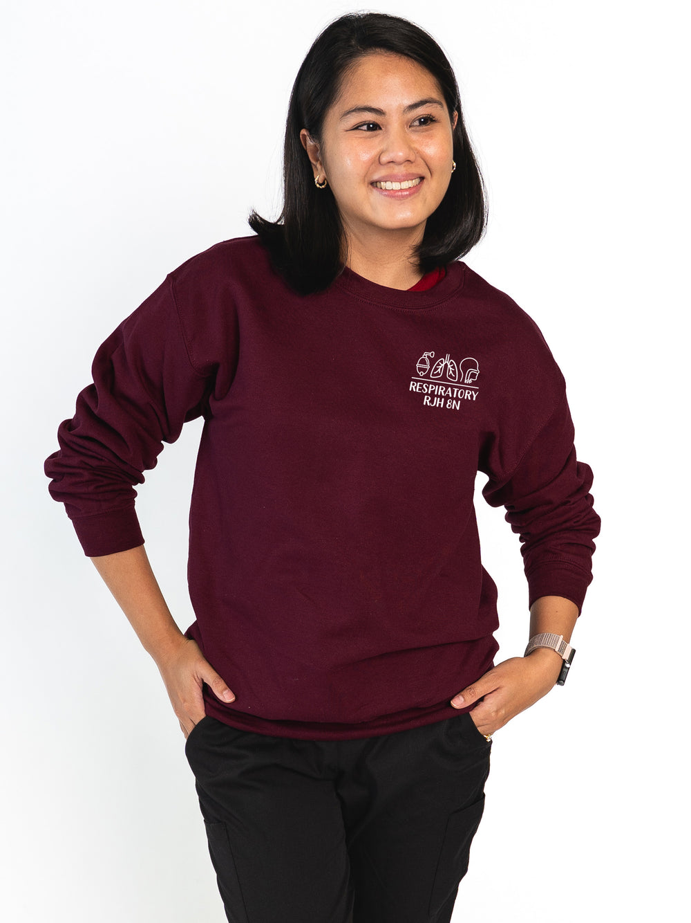 Royal Jubilee Hospital 8N Respiratory - Round 2 - Non-Pocketed Crew Sweatshirt