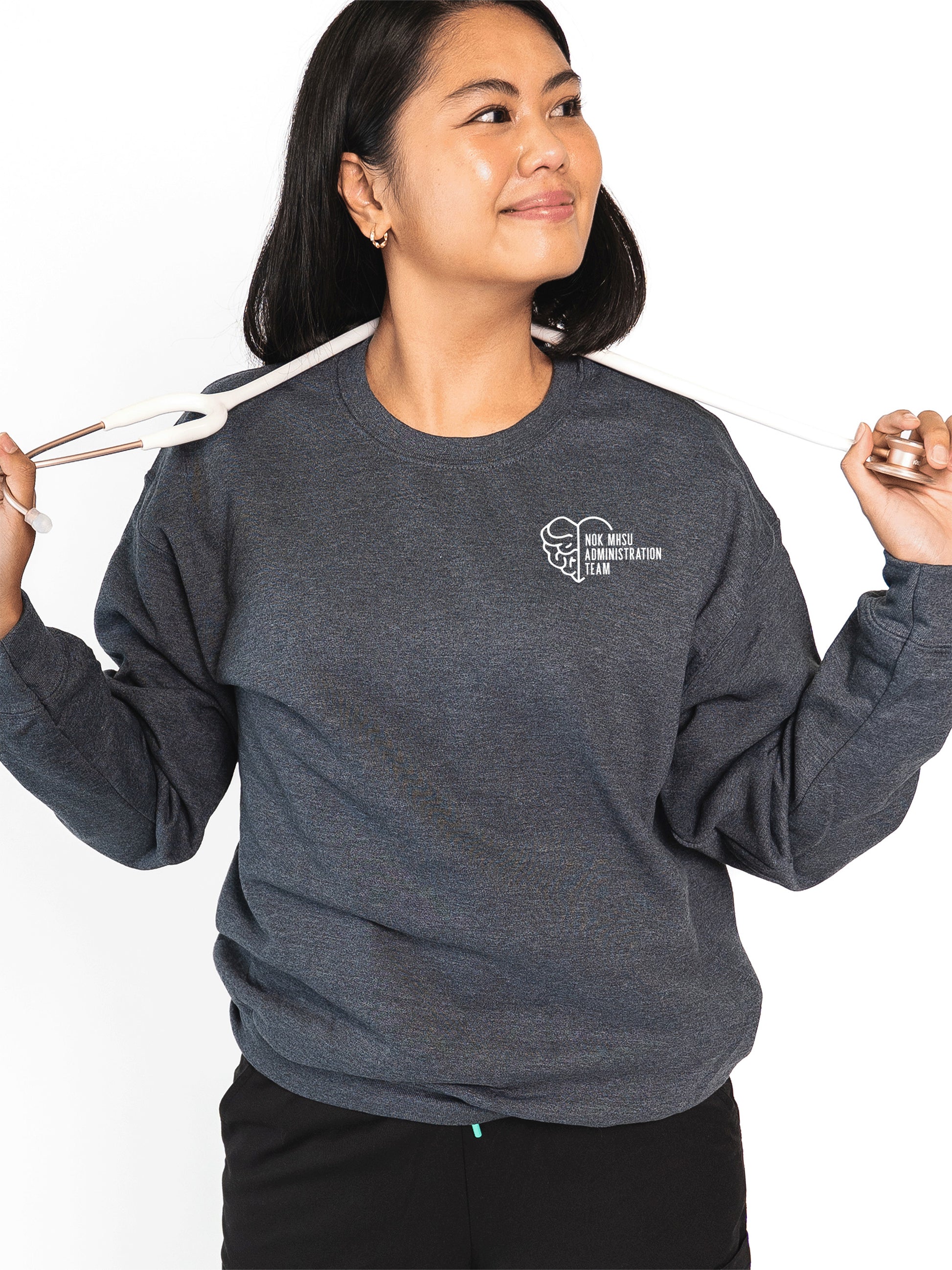 NOK Mental Health and Substance Use Administrative Team - Non-Pocketed Crew Sweatshirt - Lubdub Apparel