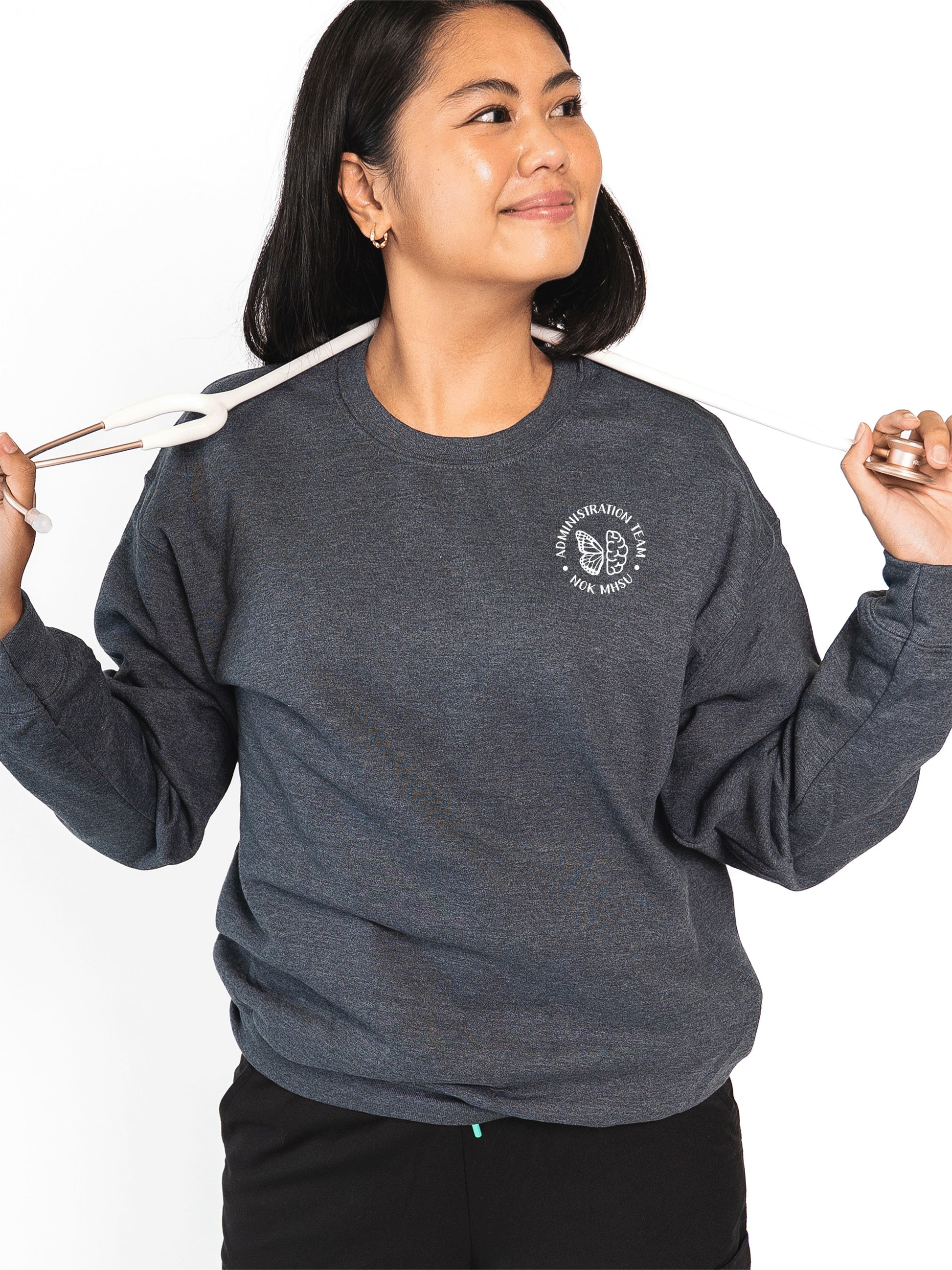 NOK Mental Health and Substance Use Administrative Team - Non-Pocketed Crew Sweatshirt - Lubdub Apparel