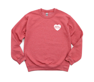 Mental Health ECG Heart - Non-Pocketed Crew Sweatshirt