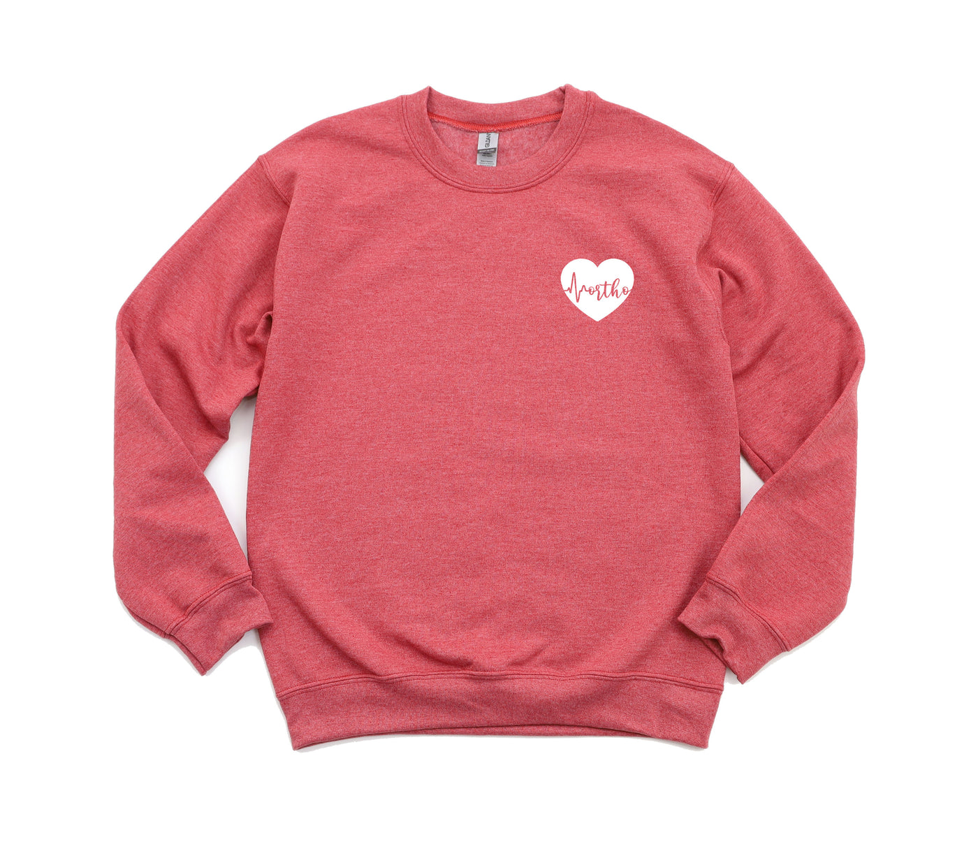 Ortho ECG Heart - Non-Pocketed Crew Sweatshirt