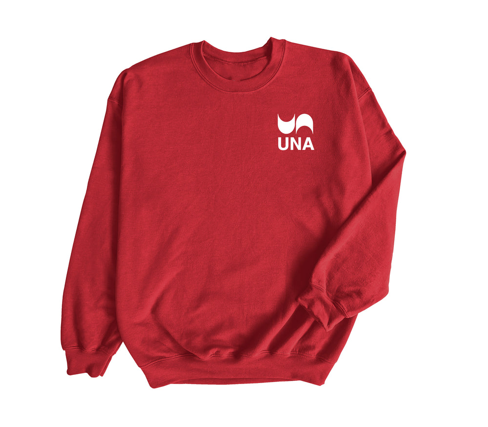 UNA Official Logo - Midweight Non-Pocketed Crew Sweatshirt