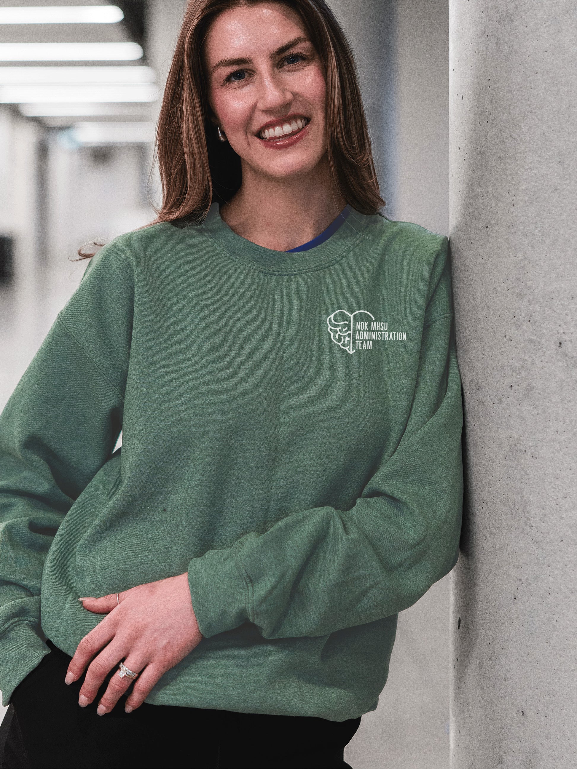 NOK Mental Health and Substance Use Administrative Team - Non-Pocketed Crew Sweatshirt - Lubdub Apparel