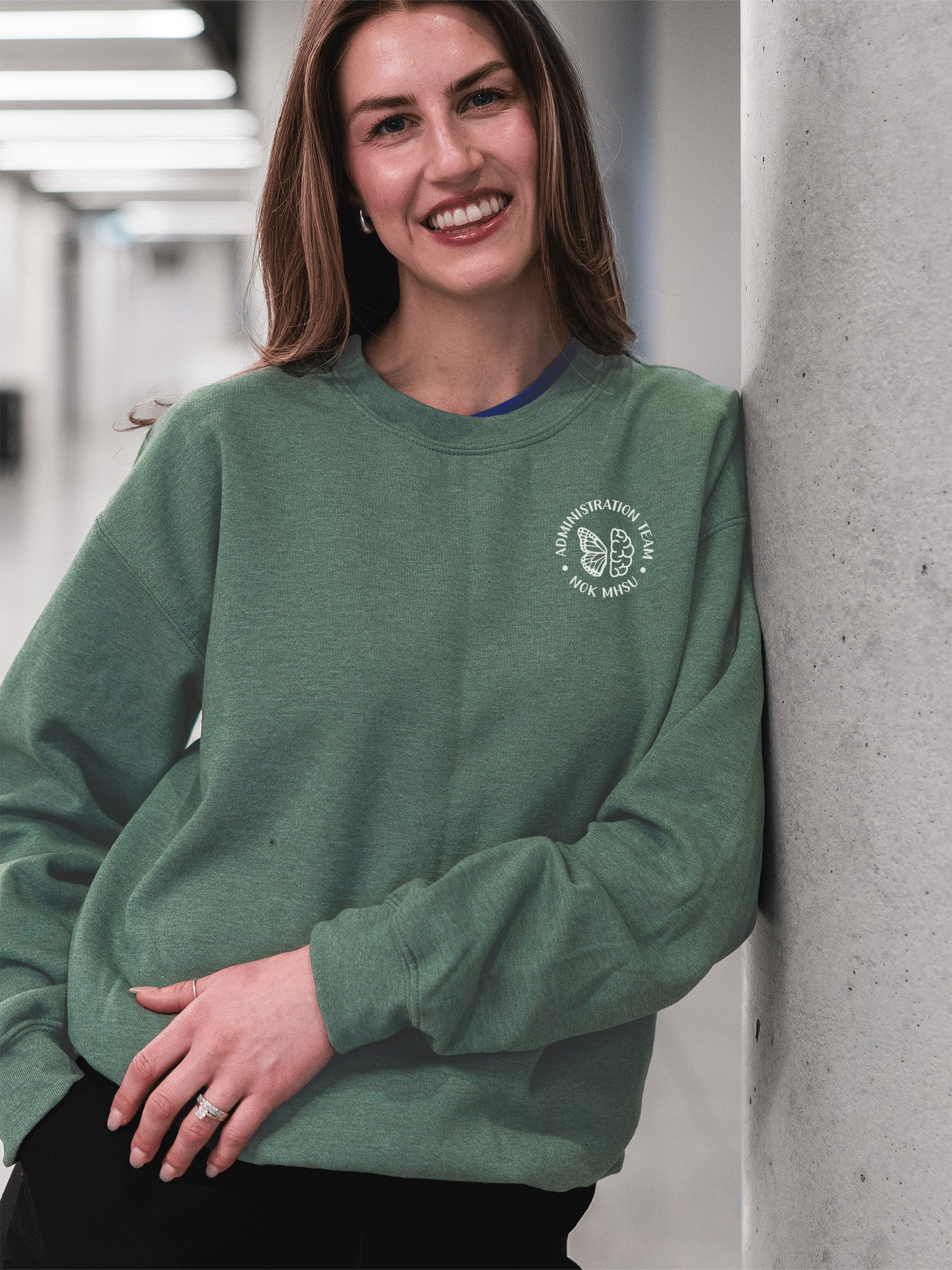 NOK Mental Health and Substance Use Administrative Team - Non-Pocketed Crew Sweatshirt - Lubdub Apparel