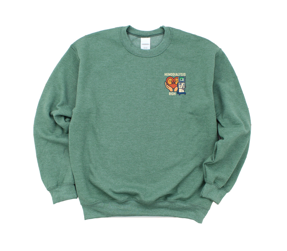 Regina General Hospital Hemodialysis Unit - Round 2 - Non-Pocketed Crew Sweatshirt