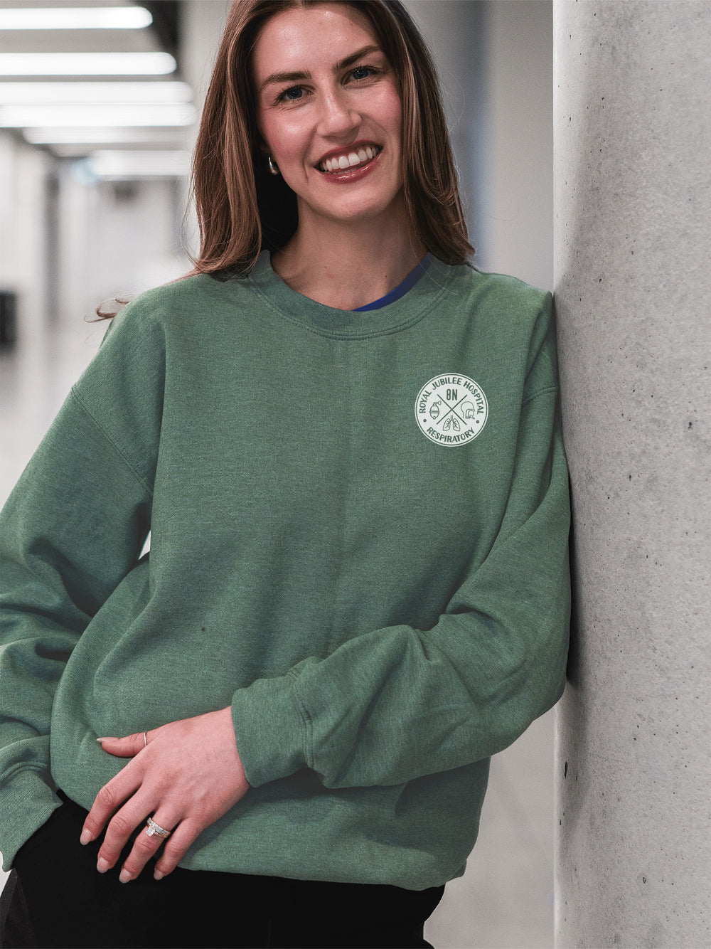 Royal Jubilee Hospital 8N Respiratory - Round 2 - Non-Pocketed Crew Sweatshirt